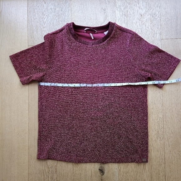 SCOTCH & SODA GLITTER  RED SHORT SLEEVES TEE - XS - Picture 9 of 9